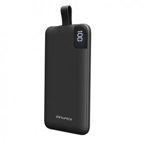 Power bank Awei c LCD P67k 10000 mAh |1USB/Type-C, 2.1A| black