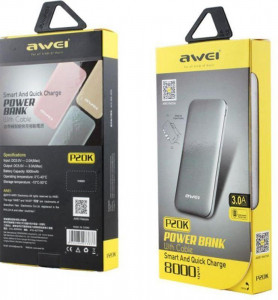   Awei P20K 8000mAh Power Bank Rose Gold 5