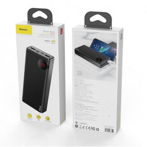 Power Bank Baseus Mulight Quick charge 20000 mAh |PD/QC3.0/Type-C/2USB/3A| black 3