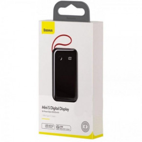 Power Bank Baseus (PPXF-A01) Mini S 10000 mAh 3A + Type-C Cable Black (BS-000068584) 3