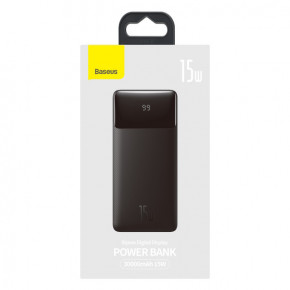 Power Bank Baseus Bipow 15W 30000mAh, 2xUSB, USB-C Black 5