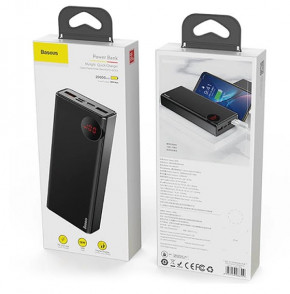 Power Bank Baseus Mulight Quick Charger Digital Display PD3.0+QC3.0 20000mAh Black 5