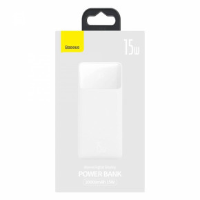  Baseus Bipow Digital Display Power Bank 20000mAh 15W White Overseas Edition 8