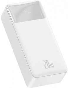   Baseus Bipow Digital Display (Overseas Edition) 30000mAh 20W (QC3.0 PD) (PPBD050402) White