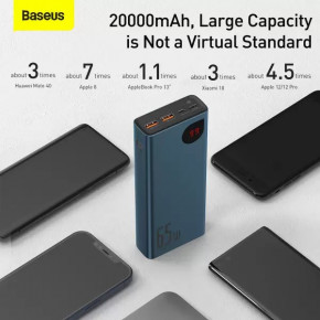 Power Bank Baseus PPIMDA-D01 65W 20000MAH Blue 9