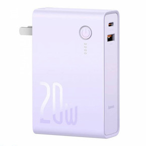  Baseus Power Station 2 Power Bank Adaptor 10000mAh 20W CN Purple