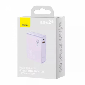  Baseus Power Station 2 Power Bank Adaptor 10000mAh 20W CN Purple 7