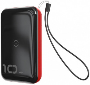   Baseus Mini S 10W Wireless 10000 mAh Black-Red (PPXFF10W-19)