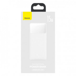  BASEUS Bipow Digital Display Power bank 30000mAh |2USB/1Type-C, 3A/15W, QC| (PPDML-K02)  5