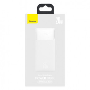    Power Bank BASEUS Bipow PPDML-M02 20000mAh, 2USB, Type-C, PD, QC, 20W, 3A,  9