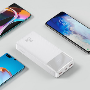    Power Bank BASEUS Bipow PPDML-M02 20000mAh, 2USB, Type-C, PD, QC, 20W, 3A,  10