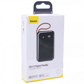 Power Bank Baseus (PPXF-B01) Mini S 10000 mAh 3A + Ligthning Cable Black (BS-000068585)