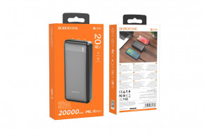   Borofone BJ19A Incredible 20000 mAh Black (BJ19AB) 5