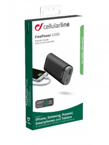  Power Bank Cellularline FreePower 5200mAh 1USB 2A Black (FREEP5200K) 3