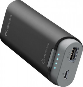  Power Bank Cellularline FreePower 5200mAh 1USB 2A Black (FREEP5200K) 4