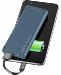  Cellularline FreePower Slim 5000mAh 1USB 2.1A Blue (FREEPSLIM5000B) 3