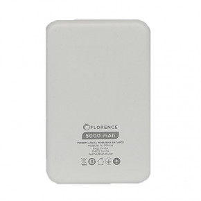  Florence T-Win 5000mAh 2USB 2A White (FL-3001-W)