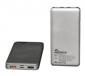  Power Bank Frime 10000mAh QC3.0 2USB 2.1A Type-C Silver Grey (FPB1033QCD.SG)