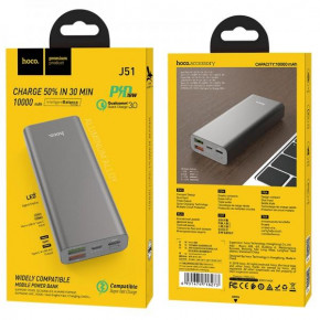 Power bank Hoco 10000 mAh J51 |2USB/1Type-C/PD/QC/3A|  4