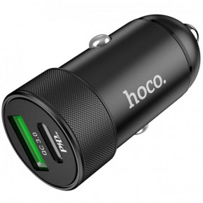    HOCO Z32B Speed up PD20W+QC3.0 car charger Black