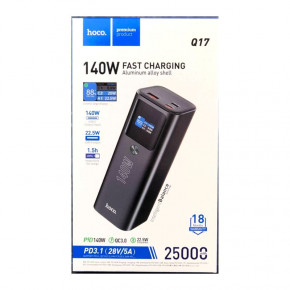    Power Bank Hoco Q17 Electric PD140W 25000 mAh Black 7