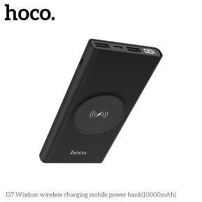   Hoco wireless Wisdom J37 10000mAh Black