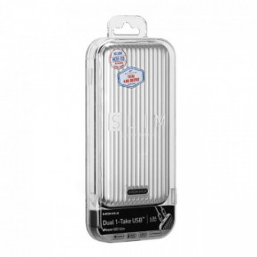 Power Bank Momax (IP56) iPower Go Slim Luggage 10000 mAh White (BS-000059949)