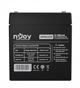   Njoy GP05122F 12V 5AH (BTVACEUOATF2FCN01B) AGM 4