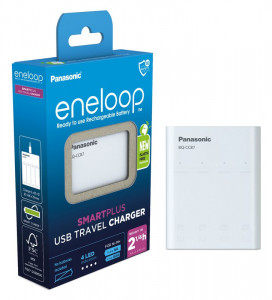   Panasonic BQ-CC87USB new, AA/AAA, Eneloop ready, USB, PowerBank, Eco Box, White 4