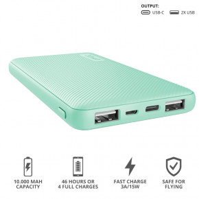    Trust Primo 10000 mAh Mint (23898) 9