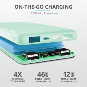    Trust Primo 10000 mAh Mint (23898) 15