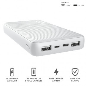    Trust Primo 15000 mAh White (23900) 9