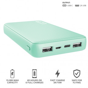    Trust Primo 15000 mAh Mint (23902) 9