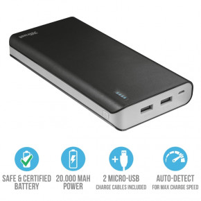   Trust Primo 20000 mAh Black 4