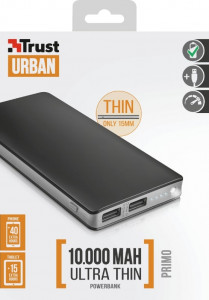   Trust Primo Thin 10000 mAh Black 9