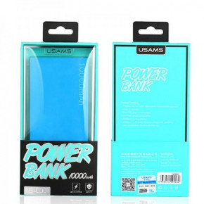 Power bank Usams US-CD01 10000 mAh cyan 3