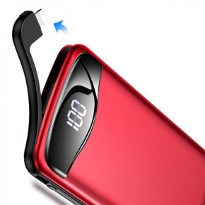 Power bank Usams US-CD90 PB28 10000 mAh |1USB/1Lightning/2.1A| red 3