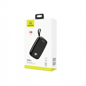 Power Bank Usams US-CD78 PB17 Dual USB With Lanyard 10000mAh Black