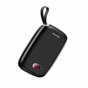 Power Bank Usams US-CD78 PB17 Dual USB With Lanyard 10000mAh Black 3