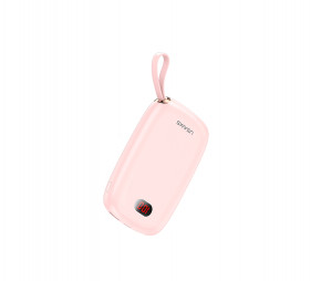 Power Bank Usams US-CD78 PB17 Dual USB With Lanyard 10000mAh Pink 3