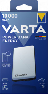  Power Bank Varta Energy 57976, 10000mAh, USB 5V/3A,  9