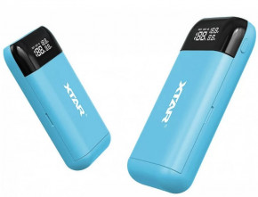 /Power Bank Case Xtar PB2S Blue, 2x18650-21700, QC+PD, LCD, Box 3