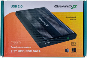   Grand-X HDE21 USB 2.0 4