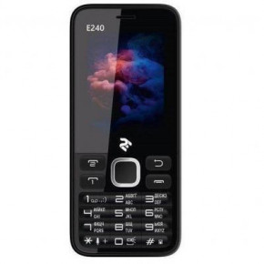   2E E240 Dual Sim Black White (708744071217) *CN