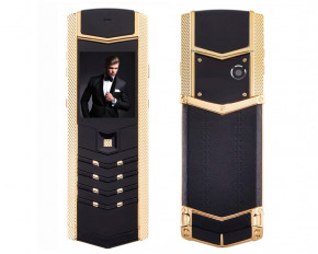   H-Mobile V1 (Hope V1) black-gold. Vertu design