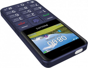   Philips Xenium E207 Blue 3