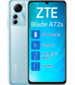  ZTE Blade A72s 4/128GB Blue