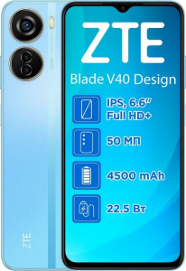  ZTE Blade V40 Design 6/128GB Blue