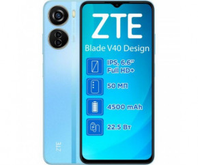  ZTE Blade V40 Design 6/128Gb Blue NFC