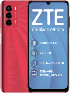  ZTE Blade V40 Vita 4/128GB Red